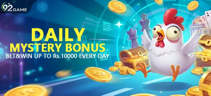 92Game Daily Mystery Bonus - Bet & Win Up to Rs. 10000